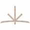Ekena Millwork Alberta Smooth Timber Gable Bracket, Douglas Fir, 72"W x 42"H x 1 1/2"D x 3 1/2"F, 14/12 Pitch GBW072X42X0204ALB00SDF - alternate 1